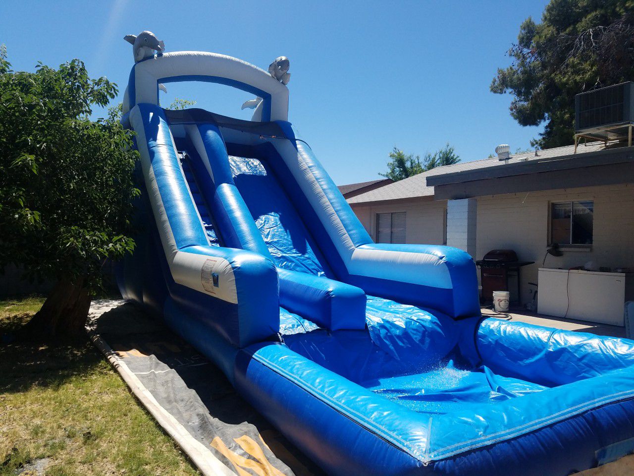 Water slide bounce house combo,or 20ftwater slide pool