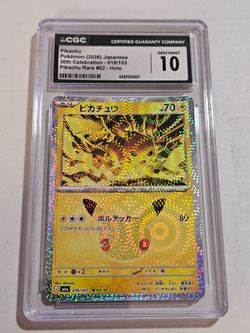 Pikachu Holo CGC 10 Gem Mint Japanese 30th Celebration