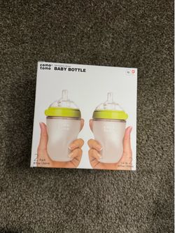 Comotomo Silicone Baby Bottle (8oz), Green