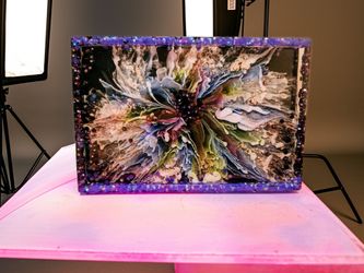 Abstract Resin trinket tray