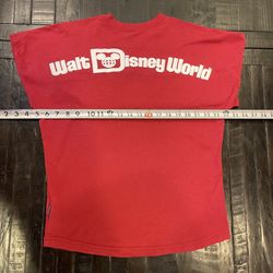 Walt Disney World Christmas Red Spirit Jersey YOUTH Size XL EUC