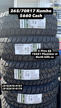 265/70R17 Kumho ( 4 New tires )