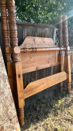 Queen size bed frame, all solid wood