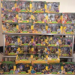 NECA TMNT Teenage Mutant Ninja Turtles Cartoon Series LOT Of 35 Sets 76 Figures