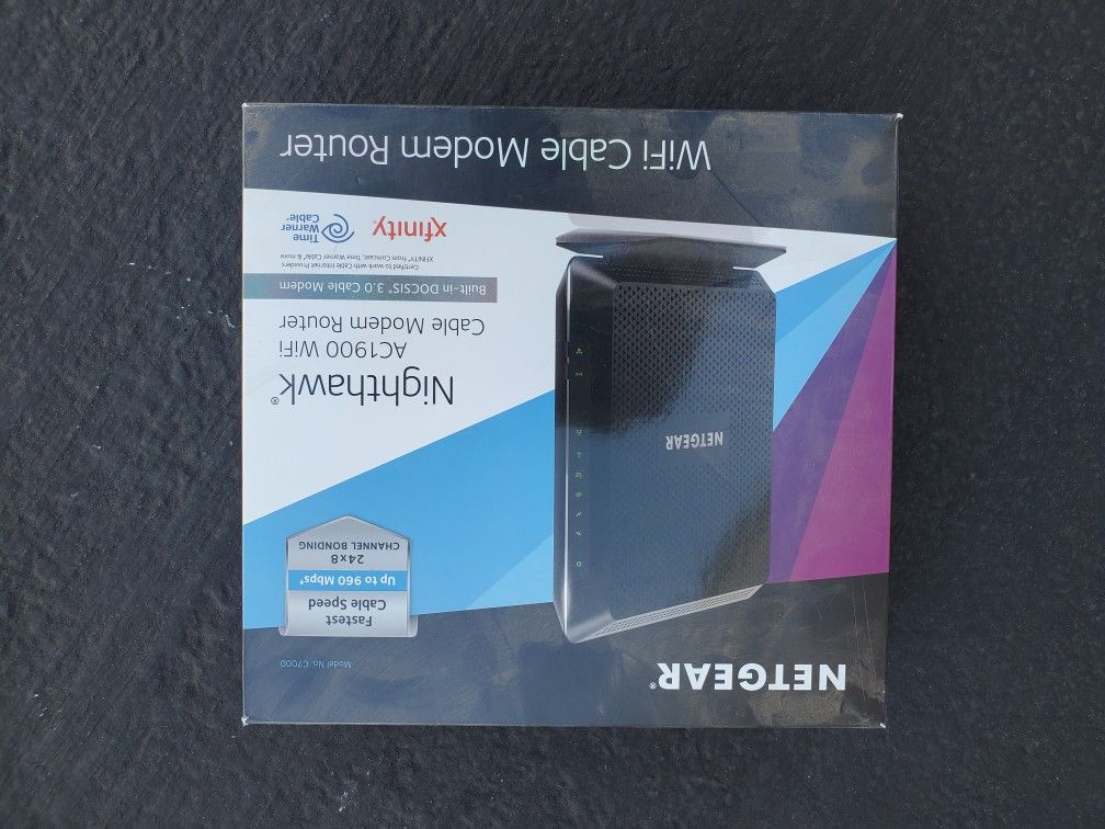 NETGEAR Nighthawk AC1900 WiFi Modem Router