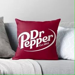 Vintage Soda Lover Est 1885 Pillow Dr Pepper Soda Collectible Antique