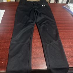 Youth Medium Black Under Armour Baseball Pants