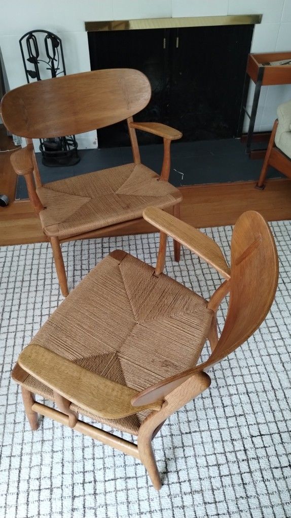 Hans Wegner Mid Century Lounge Chairs