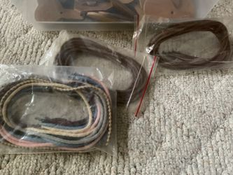 Leather key chain blanks and straps