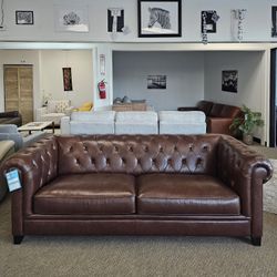 Leather Sofa  - Zoe 
