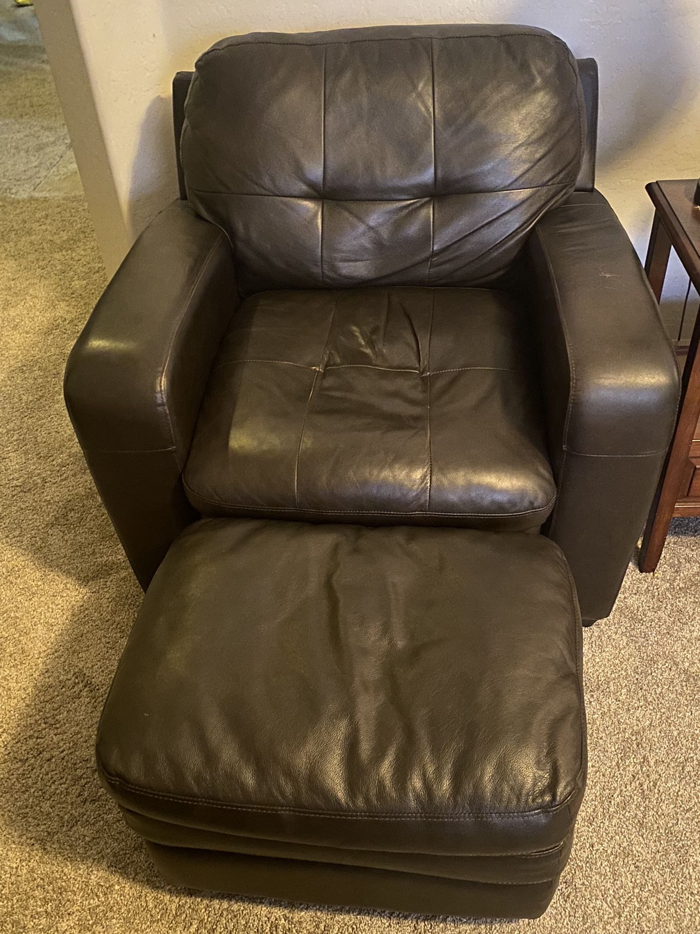 Two Matching Chairs With Ottoman - $35 For Both 