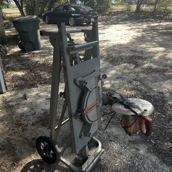 Rigid Miter Saw With MS-UV Dolly