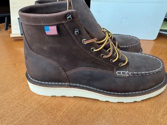 Danner Brown Leather Moc Toe Work Boots