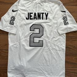 Raiders Jeanty Jersey White Silver Throwback 