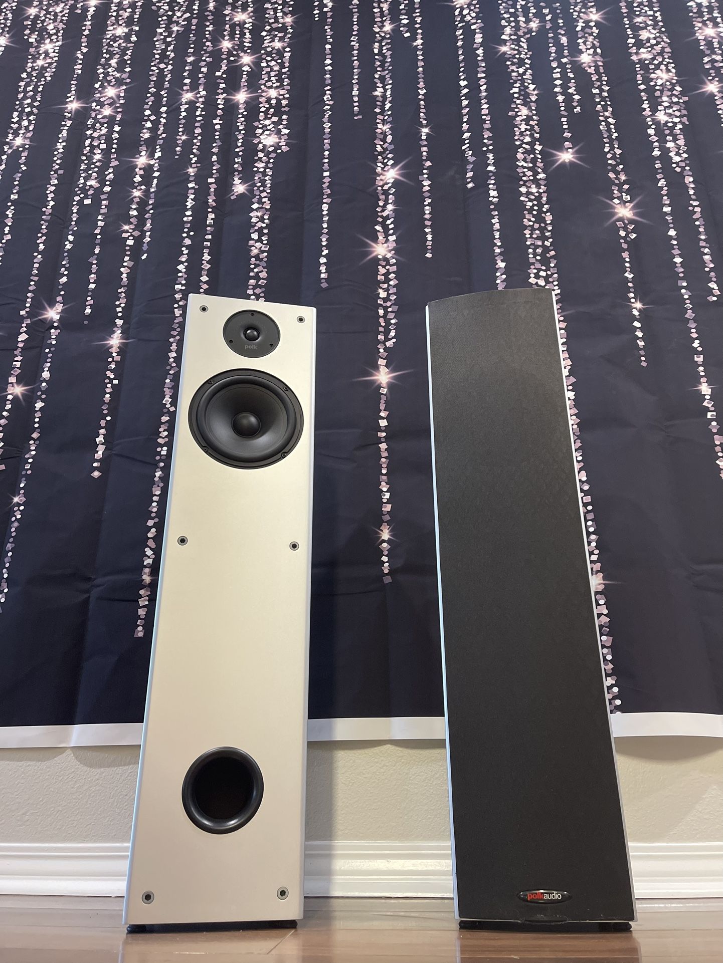 Polk Audio M20 Floor Standing Slim Design Black Speaker- BUY ONE GET ONE FREE!