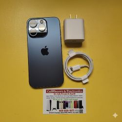 iPhone 15 Pro de 128 GB, desbloqueado de fábrica, en excelente estado - oferta especial en efectivo desde $499.