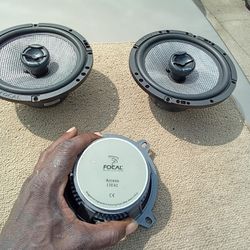 6 1/2  Focal Speakers ,pair Barley Used