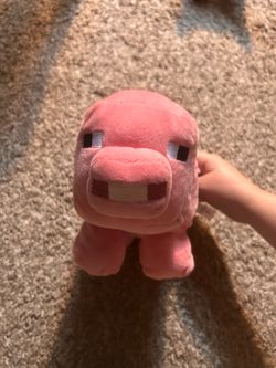 Minecraft pig plushie