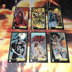 1995 WILDSTORM PRODUCTIONS TODD MCFARLANE SPAWN TRADING CARDS...VG COND...SMOKE FREE HOME...$2 EACH OR BUY ALL 6 FOR $10...