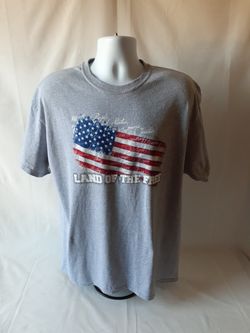 5 star Land of the Free mens short sleeve t-shirt size XL