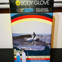 Brand New In Box Unopened Body Glove EZ 8’2” Longboard Inflatable Surfboard.