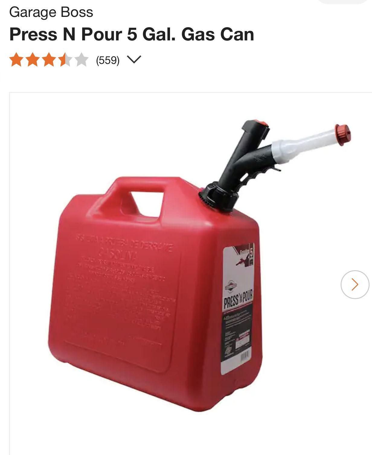 Press N Pour 5 Gal. Can