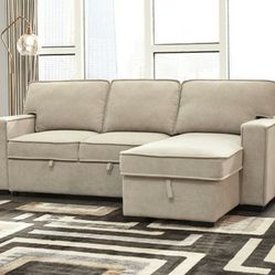 BRAND NEW 2 PIECES SLEEPER SECTIONAL WITH OTTOMAN