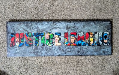 Justice league canvas art