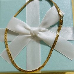 18k gold slim cobra bracelet