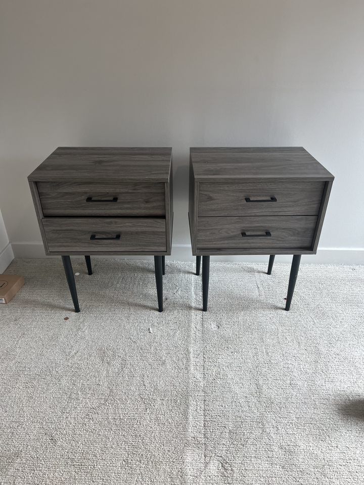 One Wood Nightstand