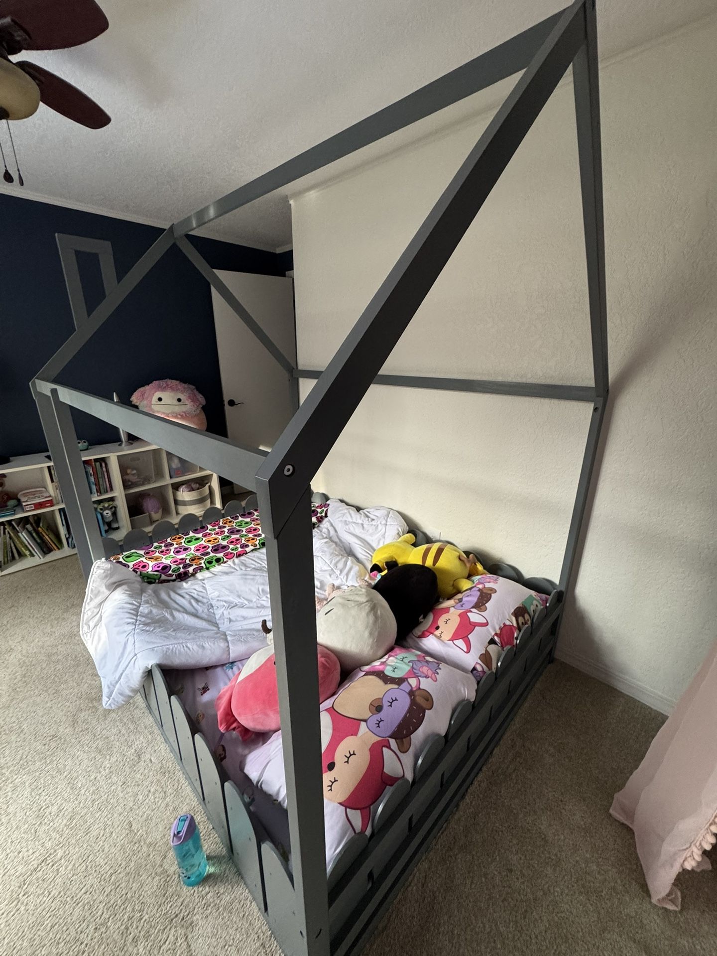 Kids Full Size House Bed Frame