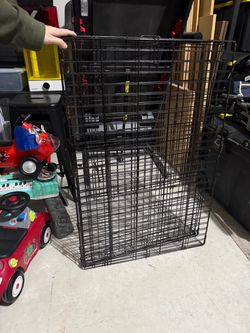 Large Black Wire Dog Crate