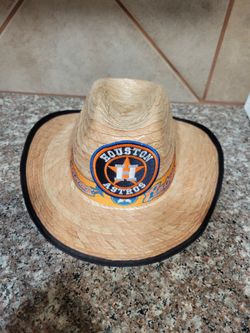 Astros Youth Straw Cowboy Hat