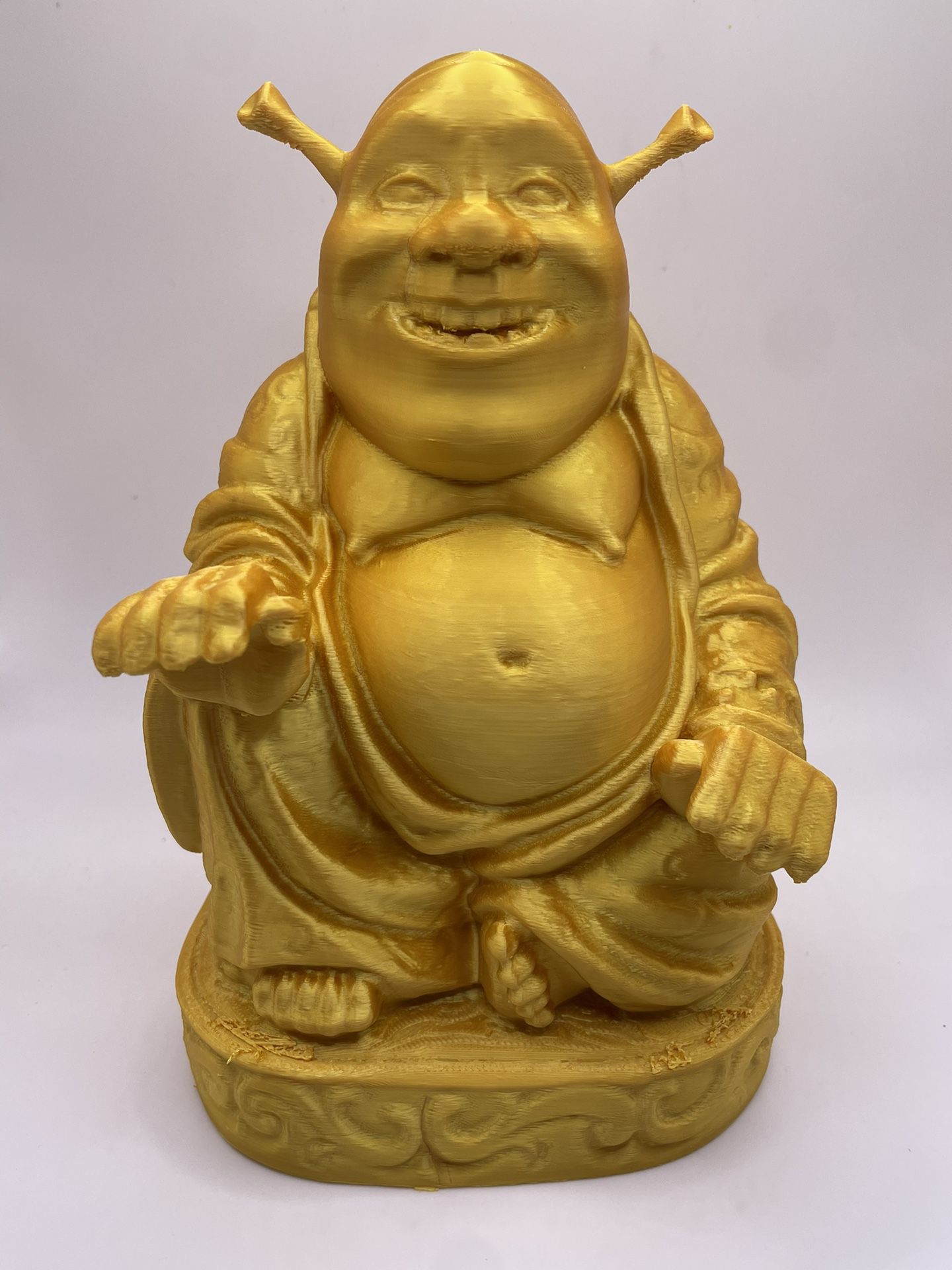 Shrek Buddha 3D Printed 