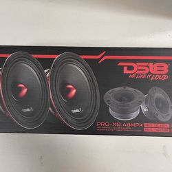 DS18 Paquete de altavoces de coche medio y alto