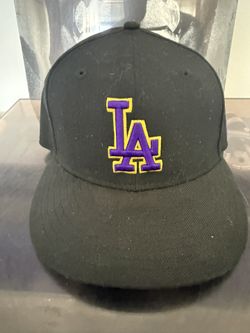 Los Angeles Dodgers Lakers Hat Sz 7 New Era 9/10 condition