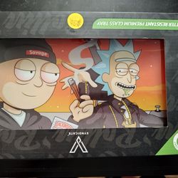 Shatter Proof Glass Tray Rick&Morty
