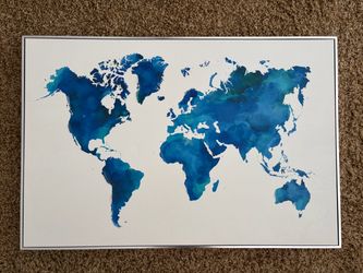 Watercolor Atlas with Metallic Frame