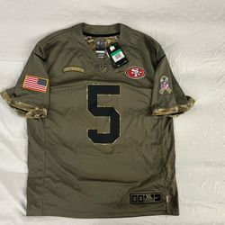 Trey Lance 49ers Salute To Service Jersey 