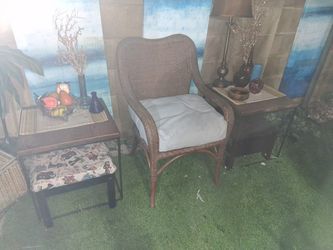 2 Real Wood End Tables 