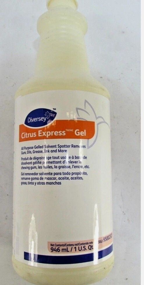 Diversey 95002523 Citrus Express Get Paint Oil and Grease Spotter Gel 1 QT