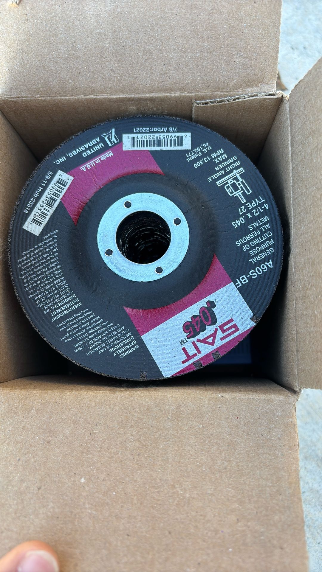 4-1/2 Grinder Cutting Wheels (Box Of 50)
