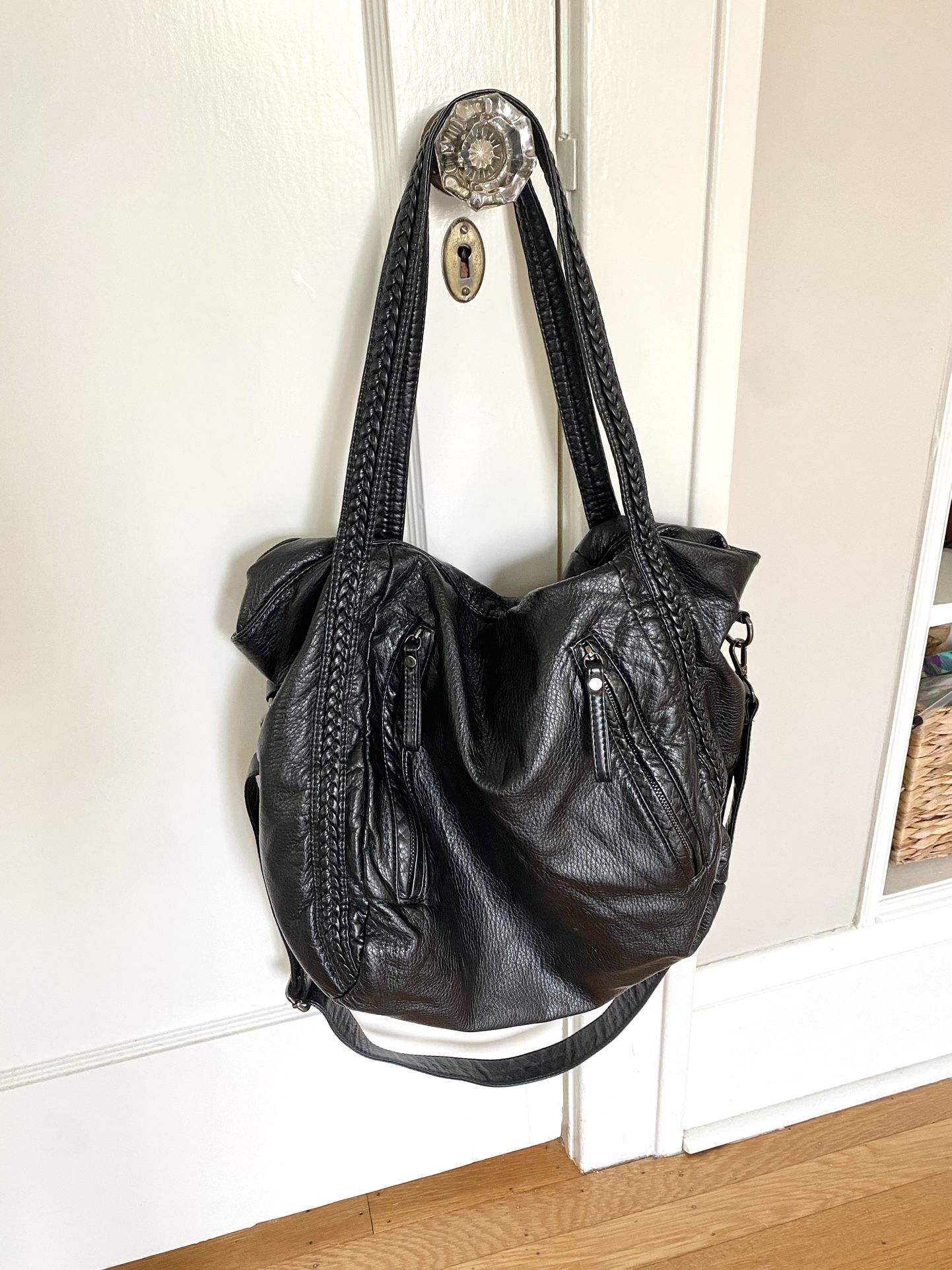 Great Black Slouchy Shoulder Bag