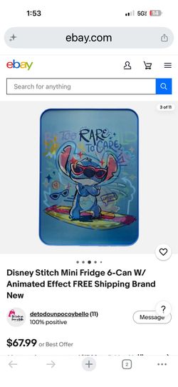 Stitch mini mini fridge