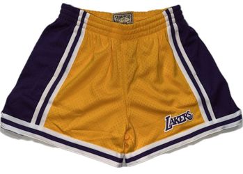 Mitchell & Ness Los Angeles Lakers Women’s Shorts Medium Yellow New $85 MSRP