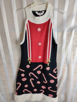 Women's Size Small Christmas Candy Cane Dress Used 