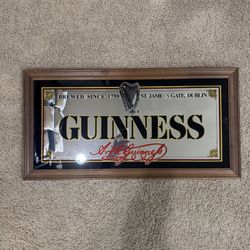 Guinness Vintage Mirrored Bar Sign