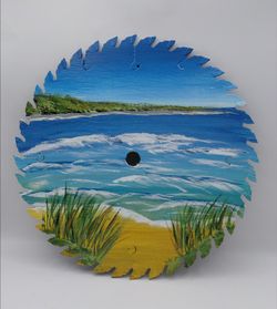 Hand Painted 10in saw blade