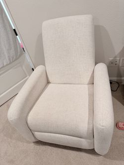 Recliner, Rocking Chair, swivel, Cream/white Color