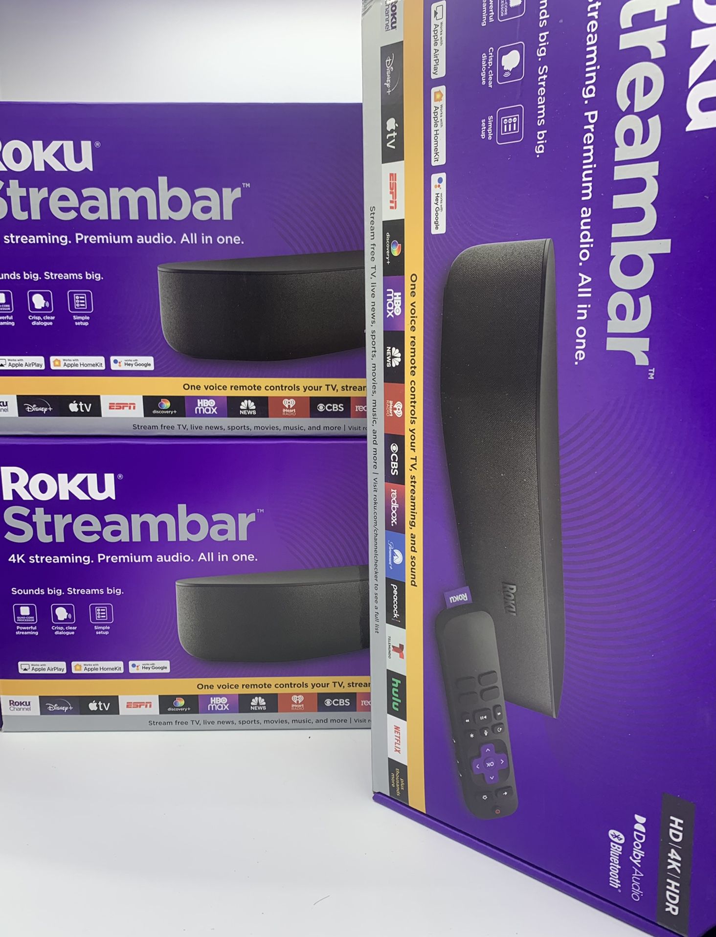Roku Streambar 4K/HD/HDR streaming Media Player Black